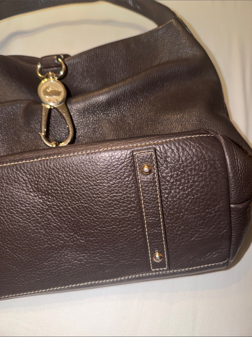 Dooney & Bourke Lucca Leather Hobo Shoulder Bag - Picture 6 of 7